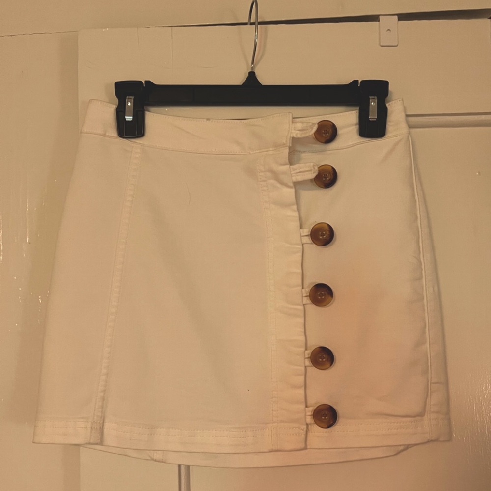 Free People White Skirt